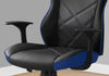 Monarch Specialties I 7328 Office Chair, Gaming, Adjustable Height, Swivel, Ergonomic, Armrests, Computer Desk, Work, Pu Leather Look, Metal, Blue, Black, Contemporary, Modern - - Mounts For Less