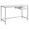 Monarch Specialties I 7368 Computer Desk, Home Office, Laptop, 48"l, Work, Metal, Laminate, White, Grey, Contemporary, Modern - - Mounts For Less