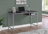 Monarch Specialties I 7369 Computer Desk, Home Office, Laptop, 48"l, Work, Metal, Laminate, Brown, Grey, Contemporary, Modern - - Mounts For Less