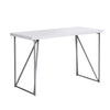 Monarch Specialties I 7376 Computer Desk, Home Office, Laptop, 48"l, Work, Metal, Laminate, White, Grey, Contemporary, Modern - - Mounts For Less