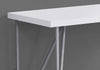 Monarch Specialties I 7376 Computer Desk, Home Office, Laptop, 48"l, Work, Metal, Laminate, White, Grey, Contemporary, Modern - - Mounts For Less