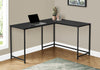 Monarch Specialties I 7394 Computer Desk, Home Office, Corner, 58"l, L Shape, Work, Laptop, Metal, Laminate, Black, Contemporary, Modern - - Mounts For Less