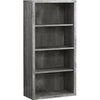 Monarch Specialties I 7405 Bookshelf, Bookcase, Etagere, 5 Tier, 48"h, Office, Bedroom, Laminate, Grey, Contemporary, Modern - - Mounts For Less