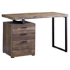 Monarch Specialties I 7408 Computer Desk, Home Office, Laptop, Left, Right Set-up, Storage Drawers, 48"l, Work, Metal, Laminate, Brown, Black, Contemporary, Modern - - Mounts For Less