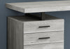 Monarch Specialties I 7409 Computer Desk, Home Office, Laptop, Left, Right Set-up, Storage Drawers, 48"l, Work, Metal, Laminate, Grey, Black, Contemporary, Modern - - Mounts For Less
