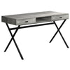 Monarch Specialties I 7448 Computer Desk, Home Office, Laptop, Storage Drawers, 48"l, Work, Metal, Laminate, Grey, Black, Contemporary, Modern - - Mounts For Less