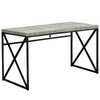 Monarch Specialties I 7451 Computer Desk, Home Office, Laptop, Work, Metal, Laminate, Grey, Black, Contemporary, Modern - - Mounts For Less