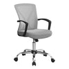 Monarch Specialties I 7461 Office Chair, Adjustable Height, Swivel, Ergonomic, Armrests, Computer Desk, Work, Metal, Fabric, Grey, Chrome, Contemporary, Modern - - Mounts For Less