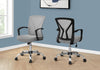 Monarch Specialties I 7461 Office Chair, Adjustable Height, Swivel, Ergonomic, Armrests, Computer Desk, Work, Metal, Fabric, Grey, Chrome, Contemporary, Modern - - Mounts For Less
