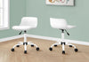 Monarch Specialties I 7463 Office Chair, Adjustable Height, Swivel, Ergonomic, Computer Desk, Work, Juvenile, Metal, Pu Leather Look, White, Contemporary, Modern - - Mounts For Less