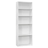 Monarch Specialties I 7470 Bookshelf, Bookcase, 6 Tier, 72"h, Office, Bedroom, Laminate, White, Transitional - - Mounts For Less