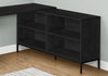 Monarch Specialties I 7493 Computer Desk, Home Office, Corner, Storage Drawers, 60"l, L Shape, Work, Laptop, Metal, Laminate, Black, Contemporary, Modern - - Mounts For Less