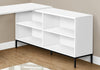 Monarch Specialties I 7494 Computer Desk, Home Office, Corner, Storage Drawers, 60"l, L Shape, Work, Laptop, Metal, Laminate, White, Black, Contemporary, Modern - - Mounts For Less