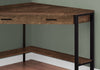 Monarch Specialties I 7504 Computer Desk, Home Office, Corner, Storage Drawers, 42"l, Work, Laptop, Metal, Laminate, Brown, Black, Contemporary, Modern - - Mounts For Less