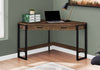 Monarch Specialties I 7504 Computer Desk, Home Office, Corner, Storage Drawers, 42"l, Work, Laptop, Metal, Laminate, Brown, Black, Contemporary, Modern - - Mounts For Less