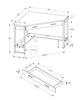 Monarch Specialties I 7505 Computer Desk, Home Office, Corner, Storage Drawers, 42"l, Work, Laptop, Metal, Laminate, Grey, Black, Contemporary, Modern - - Mounts For Less
