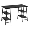 Monarch Specialties I 7522 Computer Desk, Home Office, Laptop, Storage Shelves, 48"l, Work, Metal, Laminate, Black, Contemporary, Modern - - Mounts For Less