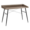 Monarch Specialties I 7536 Computer Desk, Home Office, Laptop, Storage Shelves, 48"l, Work, Metal, Laminate, Brown, Black, Contemporary, Modern - - Mounts For Less