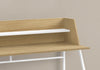 Monarch Specialties I 7543 Computer Desk, Home Office, Laptop, Storage Shelves, 48"l, Work, Metal, Laminate, Natural, White, Contemporary, Modern - - Mounts For Less