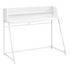 Monarch Specialties I 7545 Computer Desk, Home Office, Laptop, Storage Shelves, 48"l, Work, Metal, Laminate, White, Contemporary, Modern - - Mounts For Less