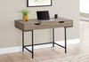 Monarch Specialties I 7555 Computer Desk, Home Office, Laptop, Storage Drawers, 48"l, Work, Metal, Laminate, Brown, Black, Contemporary, Modern - - Mounts For Less