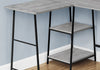 Monarch Specialties I 7591 Computer Desk, Home Office, Corner, Storage Shelves, 48"l, L Shape, Work, Laptop, Metal, Laminate, Grey, Black, Contemporary, Modern - - Mounts For Less