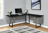 Monarch Specialties I 7617 Computer Desk, Home Office, Corner, Left, Right Set-up, Storage Drawers, 70"l, L Shape, Work, Laptop, Metal, Laminate, Grey, Black, Contemporary, Modern - - Mounts For Less