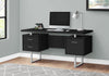 Monarch Specialties I 7634 Computer Desk, Home Office, Laptop, Left, Right Set-up, Storage Drawers, 60"l, Work, Metal, Laminate, Black, Grey, Contemporary, Modern - - Mounts For Less