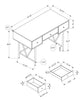 Monarch Specialties I 7672 Computer Desk, Home Office, Laptop, Storage Drawers, 48"l, Work, Metal, Laminate, Brown, Black, Transitional - - Mounts For Less