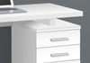 Monarch Specialties I 7690 Computer Desk, Home Office, Laptop, Left, Right Set-up, Storage Drawers, 48"l, Work, Laminate, White, Contemporary, Modern - - Mounts For Less