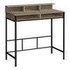 Monarch Specialties I 7702 Computer Desk, Home Office, Standing, Storage Shelves, 48"l, Work, Laptop, Metal, Laminate, Brown, Black, Contemporary, Modern - - Mounts For Less
