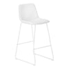 Monarch Specialties I 7750 Office Chair, Bar Height, Standing, Computer Desk, Work, Pu Leather Look, Metal, White, Contemporary, Modern - - Mounts For Less