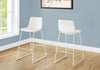 Monarch Specialties I 7750 Office Chair, Bar Height, Standing, Computer Desk, Work, Pu Leather Look, Metal, White, Contemporary, Modern - - Mounts For Less