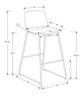 Monarch Specialties I 7754 Office Chair, Bar Height, Standing, Computer Desk, Work, Pu Leather Look, Metal, Black, Contemporary, Modern - - Mounts For Less