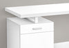 Monarch Specialties I 7760 Computer Desk, Home Office, Laptop, Left, Right Set-up, Storage Drawers, 48"l, Work, Metal, Laminate, White, Contemporary, Modern - - Mounts For Less