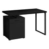 Monarch Specialties I 7761 Computer Desk, Home Office, Laptop, Left, Right Set-up, Storage Drawers, 48"l, Work, Metal, Laminate, Black, Contemporary, Modern - - Mounts For Less