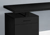 Monarch Specialties I 7761 Computer Desk, Home Office, Laptop, Left, Right Set-up, Storage Drawers, 48"l, Work, Metal, Laminate, Black, Contemporary, Modern - - Mounts For Less
