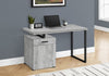 Monarch Specialties I 7763 Computer Desk, Home Office, Laptop, Left, Right Set-up, Storage Drawers, 48"l, Work, Metal, Laminate, Grey, Black, Contemporary, Modern - - Mounts For Less