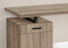 Monarch Specialties I 7764 Computer Desk, Home Office, Laptop, Left, Right Set-up, Storage Drawers, 48"l, Work, Metal, Laminate, Brown, Black, Contemporary, Modern - - Mounts For Less