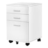 Monarch Specialties I 7780 File Cabinet, Rolling Mobile, Storage Drawers, Printer Stand, Office, Work, Laminate, White, Contemporary, Modern - - Mounts For Less