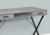 Monarch Specialties I 7792 Computer Desk, Home Office, Laptop, Left, Right Set-up, Storage Drawers, 42"l, Work, Metal, Laminate, Grey, Black, Contemporary, Modern - - Mounts For Less