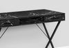 Monarch Specialties I 7793 Computer Desk, Home Office, Laptop, Left, Right Set-up, Storage Drawers, 42"l, Work, Metal, Laminate, Black Marble Look, Contemporary, Modern - - Mounts For Less