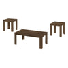 Monarch Specialties I 7862P Table Set, 3pcs Set, Coffee, End, Side, Accent, Living Room, Laminate, Walnut, Transitional - - Mounts For Less