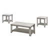 Monarch Specialties I 7880P Table Set, 3pcs Set, Coffee, End, Side, Accent, Living Room, Laminate, Grey, Transitional - - Mounts For Less