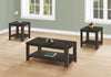 Monarch Specialties I 7883P Table Set, 3pcs Set, Coffee, End, Side, Accent, Living Room, Laminate, Brown, Transitional - - Mounts For Less