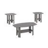 Monarch Specialties I 7925P Table Set, 3pcs Set, Coffee, End, Side, Accent, Living Room, Laminate, Grey, Transitional - - Mounts For Less