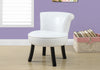 Monarch Specialties I 8155 Juvenile Chair, Accent, Kids, Upholstered, Pu Leather Look, White, Contemporary, Modern - - Mounts For Less