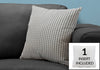 Monarch Specialties I 9236 Pillows, 18 X 18 Square, Insert Included, Decorative Throw, Accent, Sofa, Couch, Bedroom, Polyester, Hypoallergenic, Grey, Black, Modern - - Mounts For Less
