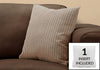 Monarch Specialties I 9238 Pillows, 18 X 18 Square, Insert Included, Decorative Throw, Accent, Sofa, Couch, Bedroom, Polyester, Hypoallergenic, Brown, Modern - - Mounts For Less