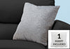 Monarch Specialties I 9256 Pillows, 18 X 18 Square, Insert Included, Decorative Throw, Accent, Sofa, Couch, Bedroom, Polyester, Hypoallergenic, Grey, Modern - - Mounts For Less